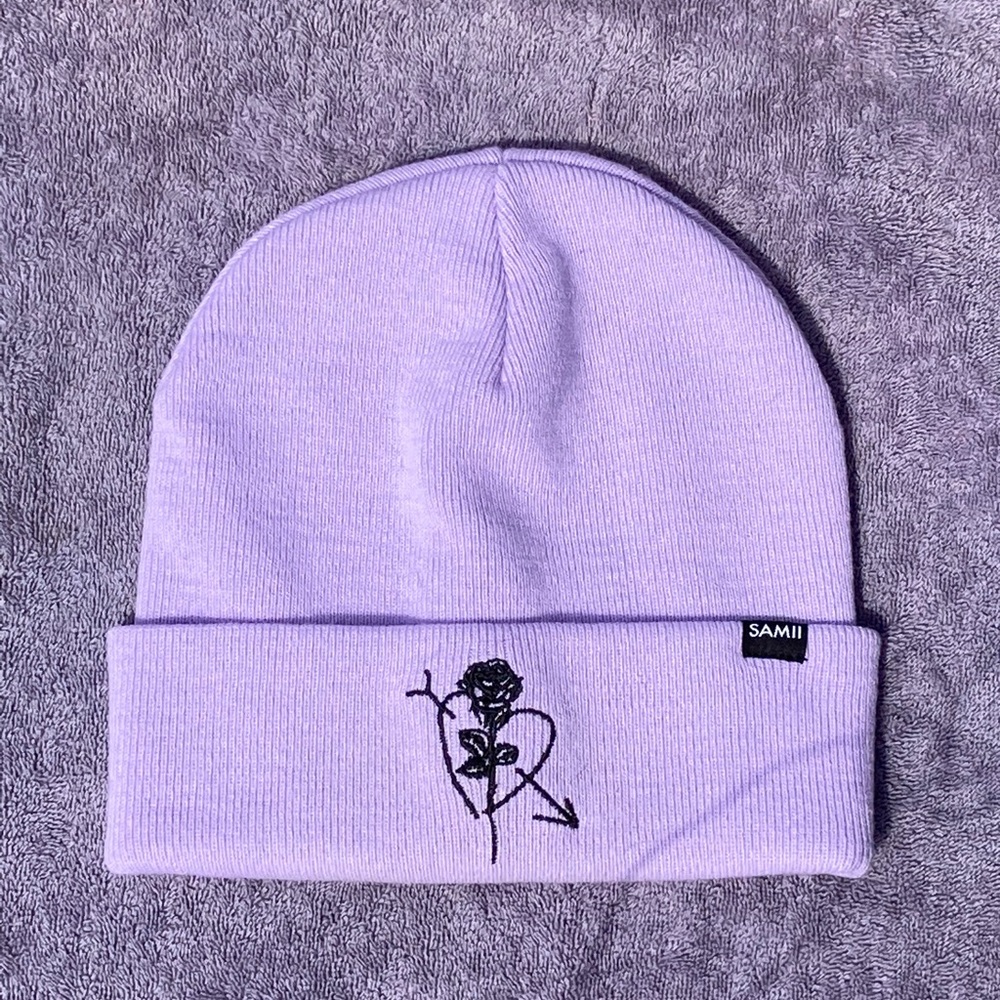 samii ryan adored lavender beanie